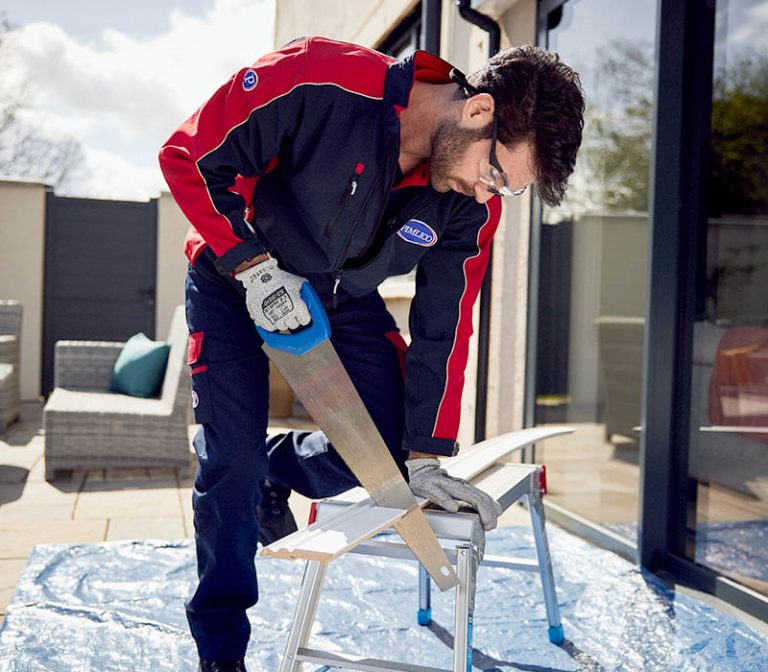 Pimlico engineer cutting skirting